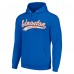 Толстовка Edmonton Oilers Starter Royal Tailsweep Fleece Tri-Blend