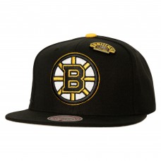 Бейсболка Boston Bruins Mitchell & Ness 100th Anniversary Collection  - Black/