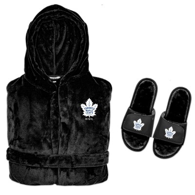 Халат и тапочки Toronto Maple Leafs ISlide Hooded Phantom - Black