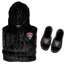 Халат и тапочки Florida Panthers ISlide Hooded Phantom - Black Халат и тапочки Florida Panthers ISlide Hooded Phantom - Black