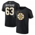 Футболка Brad Marchand Boston Bruins Authentic Stack Name & Number - Black