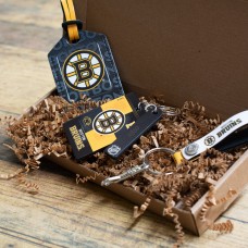 Брелок Boston Bruins Leather Three-Piece Gift Pack with Personalized