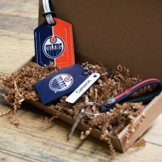 Брелок Edmonton Oilers Leather Three-Piece Gift Pack with Personalized