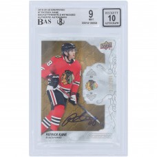 Patrick Kane Chicago Blackhawks Autographed 2019-20 Upper Deck Engrained #7 #122/299 Beckett Fanatics Witnessed Authenticated 9/10 Card