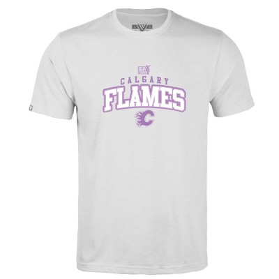 Футболка Calgary Flames Levelwear Youth Hockey Fights Cancer Little Richmond - White