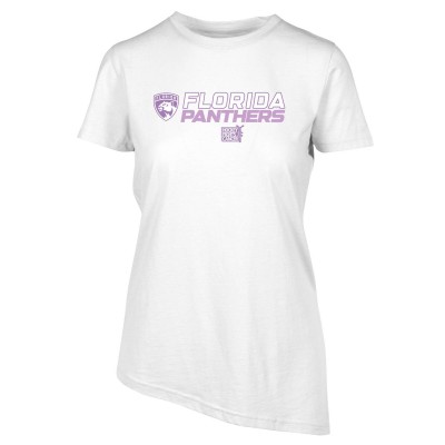 Футболка Florida Panthers Levelwear Womens Hockey Fights Cancer Birch - White