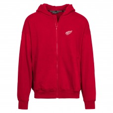 Detroit Red Wings Levelwear Red Uphill Insignia Full-Zip Hoodie