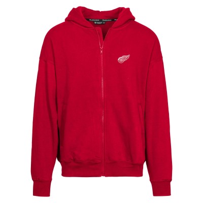 Detroit Red Wings Levelwear Red Uphill Insignia Full-Zip Hoodie