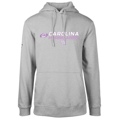 Толстовка Carolina Hurricanes Levelwear Hockey Fights Cancer Podium Chase - Gray
