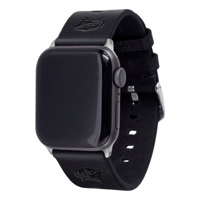 Ремешок для Apple Watch Columbus Blue Jackets Leather - Black