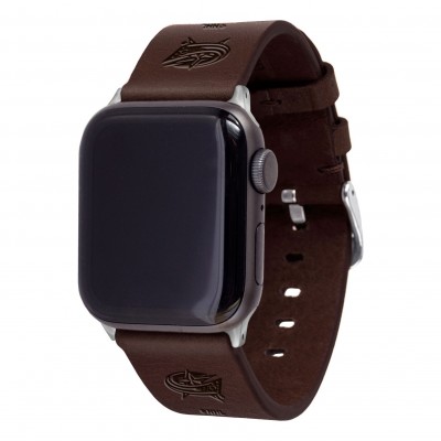Ремешок для Apple Watch Columbus Blue Jackets Leather - Brown