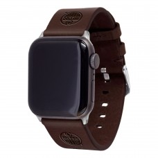 Edmonton Oilers Leather Apple Watch Band - Brown