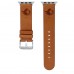 Ottawa Senators Leather Apple Watch Band - Tan