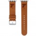 St. Louis Blues Leather Apple Watch Band - Tan