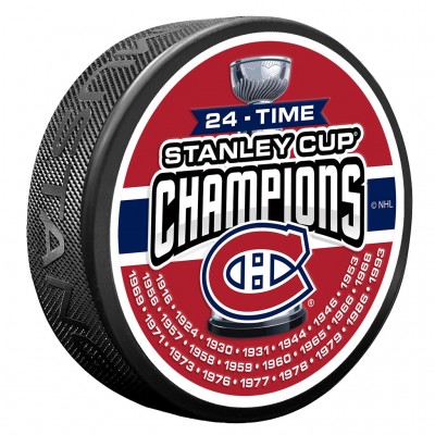 Шайба Montreal Canadiens 24-Time Stanley Cup Champions