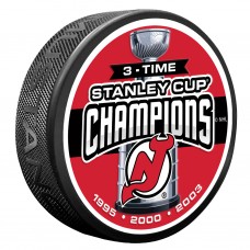 Шайба New Jersey Devils Three-Time Stanley Cup Champions
