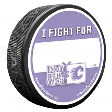 Шайба Calgary Flames Hockey Fights Cancer I Fight For