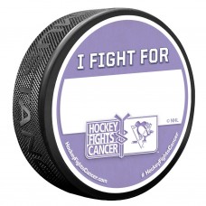 Шайба Pittsburgh Penguins Hockey Fights Cancer I Fight For
