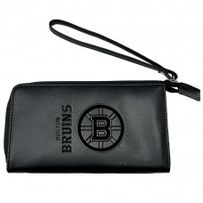 Boston Bruins Cell Phone Wristlet Wallet - Black