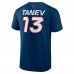 Футболка Brandon Tanev Seattle Kraken 2024 NHL Winter Classic Authentic Pro Name & Number - Deep Sea Blue