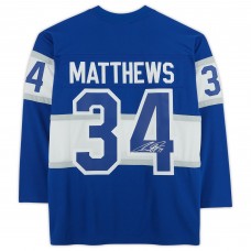 Игровая джерси Auston Matthews Toronto Maple Leafs Autographed Fanatics Authentic 2017 NHL Centennial Classic Mitchell & Ness Replica