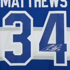 Игровая джерси Auston Matthews Toronto Maple Leafs Autographed Fanatics Authentic 2017 NHL Centennial Classic Mitchell & Ness Replica