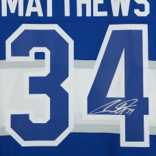 Игровая джерси Auston Matthews Toronto Maple Leafs Autographed Fanatics Authentic 2017 NHL Centennial Classic Mitchell & Ness Replica