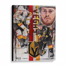 Jonathan Marchessault Vegas Golden Knights 16 x 20 Embellished Canvas Giclee Print - Art by David Arrigo
