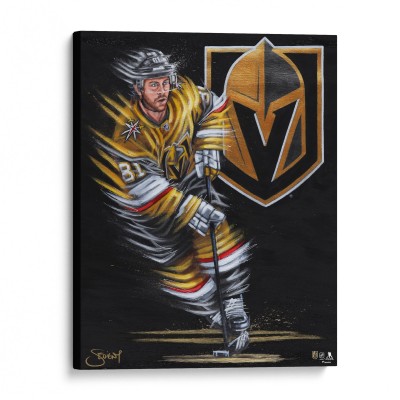 Jonathan Marchessault Vegas Golden Knights 16 x 20 Embellished Canvas Giclee Print - Art by Eric Sevigny