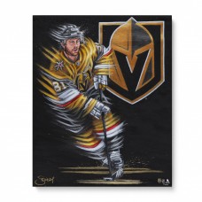 Jonathan Marchessault Vegas Golden Knights 16 x 20 Embellished Canvas Giclee Print - Art by Eric Sevigny