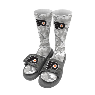 Носки и шлепки Philadelphia Flyers ISlide Youth Camo - Gray