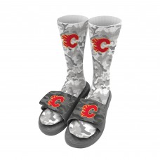 Носки и шлепки Calgary Flames ISlide Camo - Gray