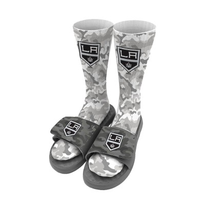 Носки и шлепки Los Angeles Kings ISlide Youth Camo - Gray