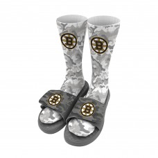 Носки и шлепки Boston Bruins ISlide Youth Camo - Gray