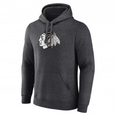 Толстовка Chicago Blackhawks Charcoal Monochrome Personalized Name & Number