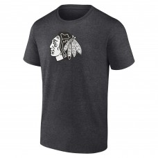 Именная футболка Chicago Blackhawks Monochrome - Charcoal