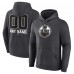 Толстовка Edmonton Oilers Monochrome Personalized Name & Number - Charcoal
