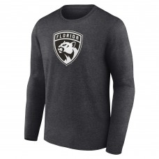 Именная футболка с длинным рукавом Florida Panthers Monochrome - Charcoal