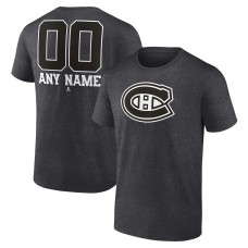 Именная футболка Montreal Canadiens Monochrome - Charcoal