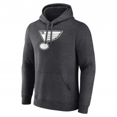 Толстовка St. Louis Blues Monochrome Personalized Name & Number - Charcoal