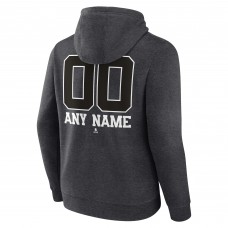 Толстовка St. Louis Blues Monochrome Personalized Name & Number - Charcoal