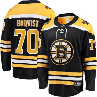 Игровая джерси Jesper Boqvist Boston Bruins Fanatics Branded Home Breakaway - Black