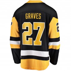Джерси Ryan Graves Pittsburgh Penguins Home Breakaway- Black