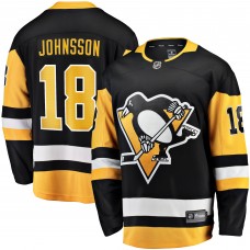 Игровая джерси Andreas Johnsson Pittsburgh Penguins Fanatics Branded Home Breakaway - Black
