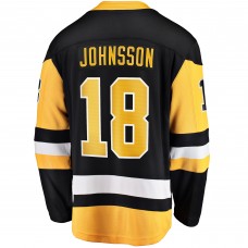 Игровая джерси Andreas Johnsson Pittsburgh Penguins Fanatics Branded Home Breakaway - Black