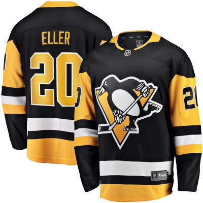 Джерси Lars Eller Pittsburgh Penguins Home Breakaway- Black
