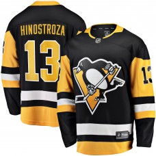 Джерси Vinnie Hinostroza Pittsburgh Penguins Home Breakaway- Black