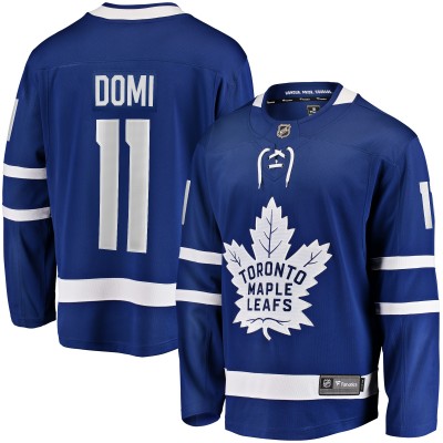 Игровая джерси Max Domi Toronto Maple Leafs Fanatics Branded Home Breakaway - Blue