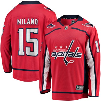 Игровая джерси Washington Capitals Sonny Milano Fanatics Red Home Breakaway