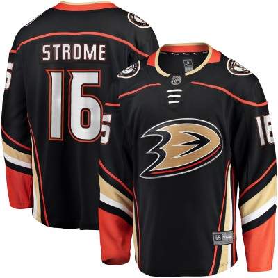 Игровая джерси Ryan Strome Anaheim Ducks Fanatics Home Breakaway - Black
